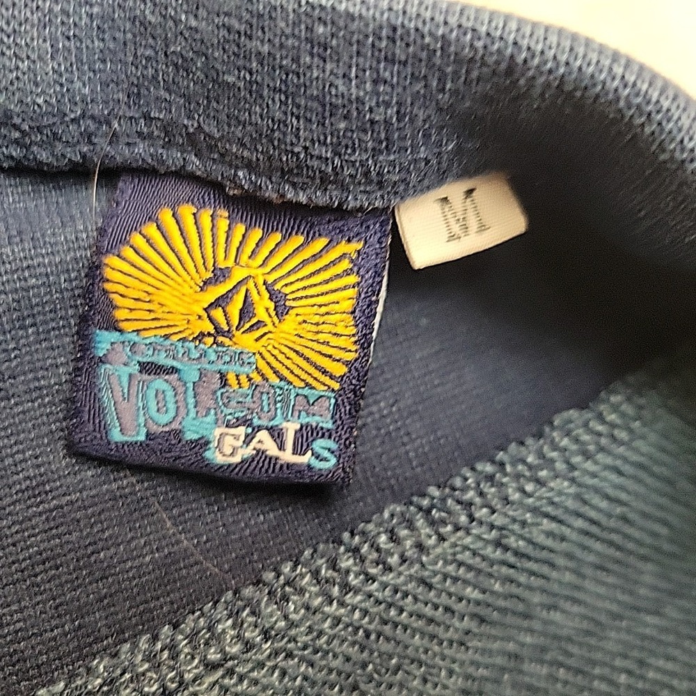 VTG Volcom The Saloon Skirt Womens Medium Blue Mini Y2K Skate Surf Aesthetic - Picture 3 of 6